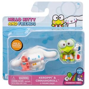 Sanrio Hello Kitty and Friends Keroppi Cinnamoroll 2 Figure Pck Series 4 HKT0447